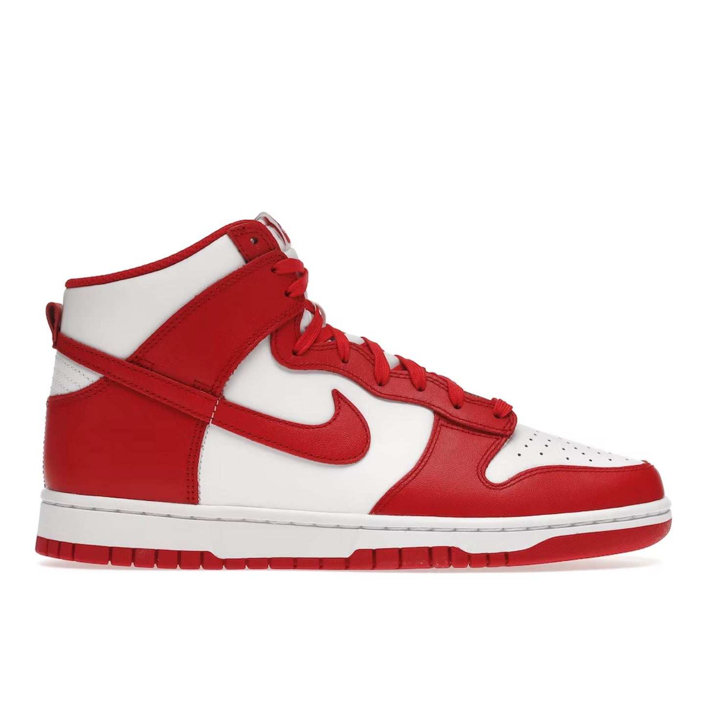 Nike dunk high championship white red